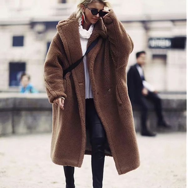 womens new fashion winter oversized long camel coats faux fur fuzzy jacket brown shaggy coat, Black
womens new fashion winter oversized long camel coats faux fur fuzzy jacket brown shaggy coat, Black