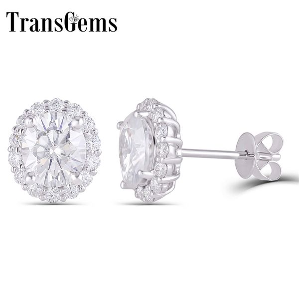 transgems 14k 585 white gold 2ctw 6*7mm oval with halo gh color moissanite stud earring with push back for women fine earrings y200620, Golden;silver
transgems 14k 585 white gold 2ctw 6*7mm oval with halo gh color moissanite stud earring with push back for women fine earrings y200620, Golden;silver