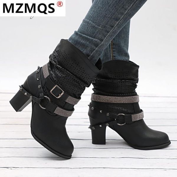 boots 2021 winter women's fashion put on square-heel mid-calf round-toe buckle mid-heel pu botas mujer1, Black
boots 2021 winter women's fashion put on square-heel mid-calf round-toe buckle mid-heel pu botas mujer1, Black