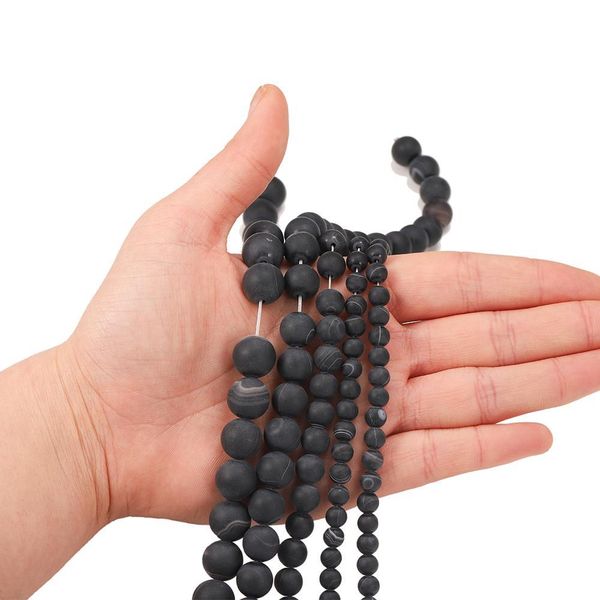 1strand lot 4 6 8 10 12mm black matt natural stone stripe agates round loose beads for diy bracelet jewelry makings supplies h jlladi
1strand lot 4 6 8 10 12mm black matt natural stone stripe agates round loose beads for diy bracelet jewelry makings supplies h jlladi