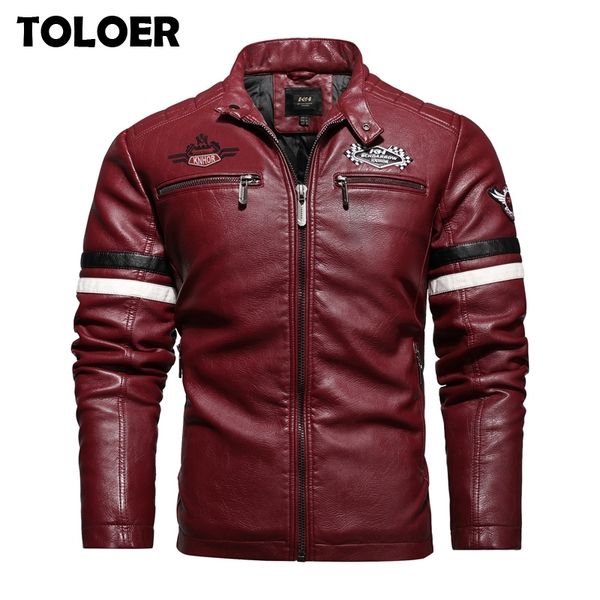 new men's leather jackets autumn winter casual motorcycle pu jacket 3xl 4xl streetwear biker leather coats warm brand clothing 201116, Black;brown
new men's leather jackets autumn winter casual motorcycle pu jacket 3xl 4xl streetwear biker leather coats warm brand clothing 201116, Black;brown