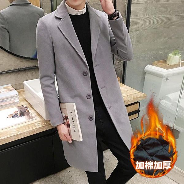 winter new men's fashion boutique thick warm woolen coat / mens coat jacket men's solid color long woolen windbreaker, Black
winter new men's fashion boutique thick warm woolen coat / mens coat jacket men's solid color long woolen windbreaker, Black