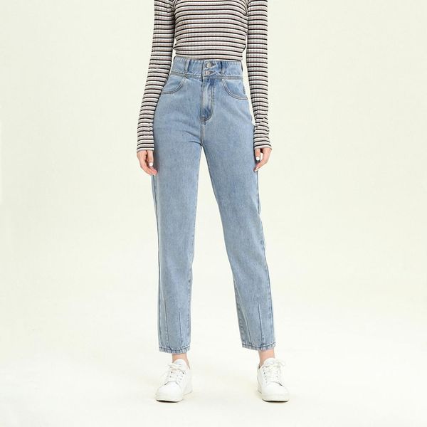 women harem pants high waist jeans female loose washed wide lleg trousers casual foot pleated fashion comfortable denim jean, Blue
women harem pants high waist jeans female loose washed wide lleg trousers casual foot pleated fashion comfortable denim jean, Blue
