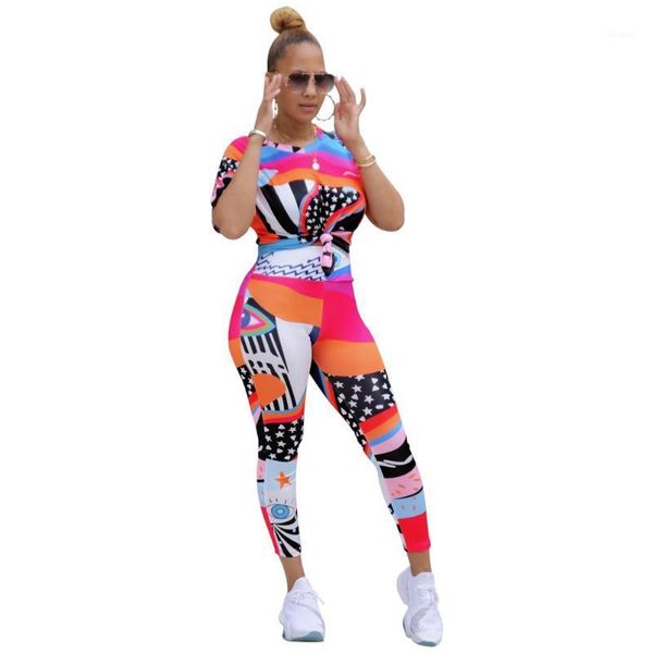 women's tracksuits summer 2021 women street casual style sets short sleeve round neck elastic long pants printed two piece sets1, Gray
women's tracksuits summer 2021 women street casual style sets short sleeve round neck elastic long pants printed two piece sets1, Gray