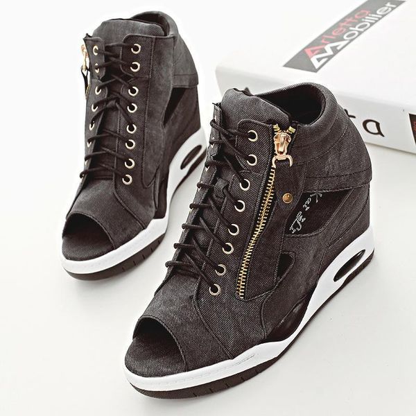 boots summer lady women increased wedge wet side zipper short lace up of autumn ankle winter shoes1, Black
boots summer lady women increased wedge wet side zipper short lace up of autumn ankle winter shoes1, Black