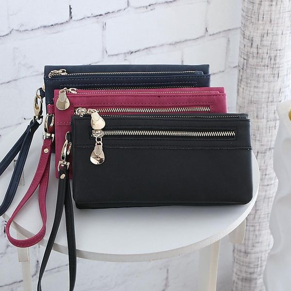 2021pu woman's long style woman's wallet retro bag change bag one in hand, Red;black
2021pu woman's long style woman's wallet retro bag change bag one in hand, Red;black