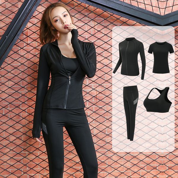 autumn women sportswear tracksuit zip up jacket yoga bra sweatshirt elastic leggings jogger running gym workout outfit sport set c0123, Gray
autumn women sportswear tracksuit zip up jacket yoga bra sweatshirt elastic leggings jogger running gym workout outfit sport set c0123, Gray