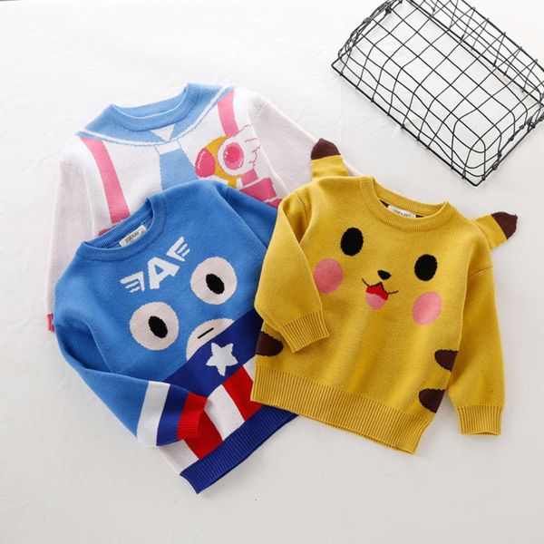 autumn clothing zoekay winter boys children's and girls cute cartoon multi color knitted pullover bottomed sweater, Blue
autumn clothing zoekay winter boys children's and girls cute cartoon multi color knitted pullover bottomed sweater, Blue