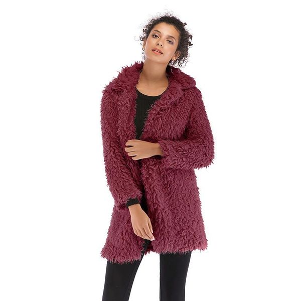 2020 autumn and winter women's fashion elegant lamb fur coat winter hooded velvet coat pocket design lapel loose coat ladies clothing f, Black
2020 autumn and winter women's fashion elegant lamb fur coat winter hooded velvet coat pocket design lapel loose coat ladies clothing f, Black