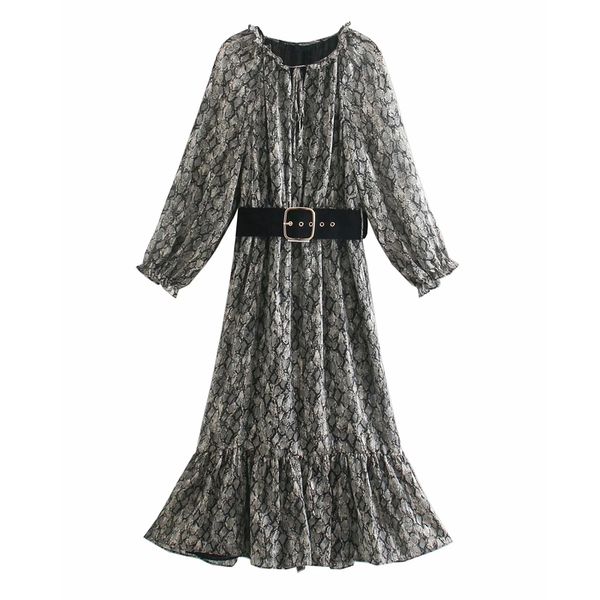 new snake print midi women 2021 vintage ruffle chiffon long sleeve party dress woman fashion elegant ladies dresses 3bt2, Black;gray
new snake print midi women 2021 vintage ruffle chiffon long sleeve party dress woman fashion elegant ladies dresses 3bt2, Black;gray