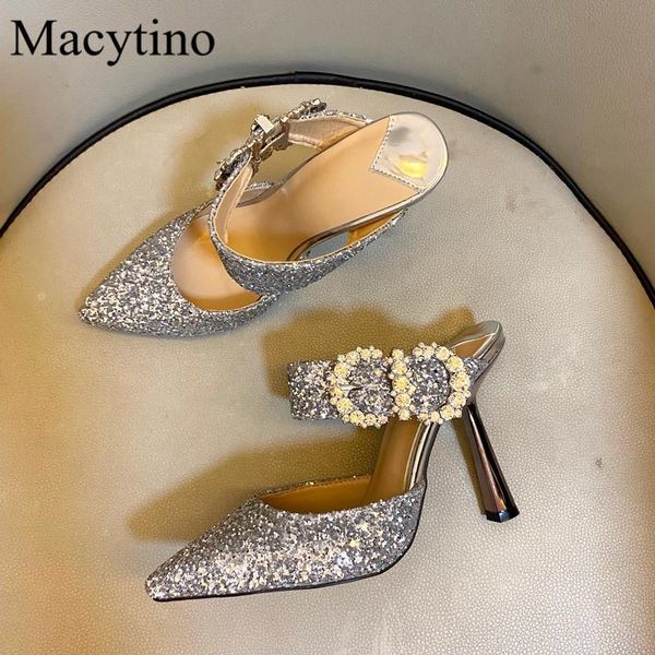 black leather high heel slippers formal dress party shoes women summer slides pointed toe crystal buckle shoes wome
black leather high heel slippers formal dress party shoes women summer slides pointed toe crystal buckle shoes wome