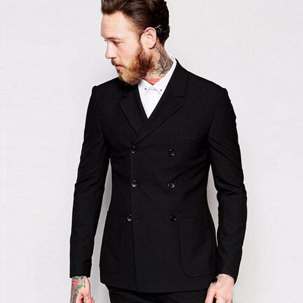 men's suits & blazers 2021 2 piece mens suit black two groom tuxedos peaked lapel wedding for custom made trim fit, White;black
men's suits & blazers 2021 2 piece mens suit black two groom tuxedos peaked lapel wedding for custom made trim fit, White;black