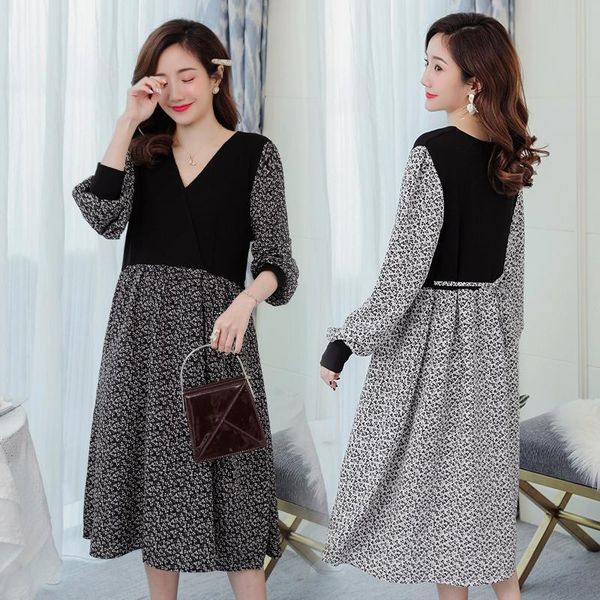 2106 2021 sping new korean fashion maternity long party dress v neck patchwork loose clothes for pregnant women floral pregnancy, White
2106 2021 sping new korean fashion maternity long party dress v neck patchwork loose clothes for pregnant women floral pregnancy, White