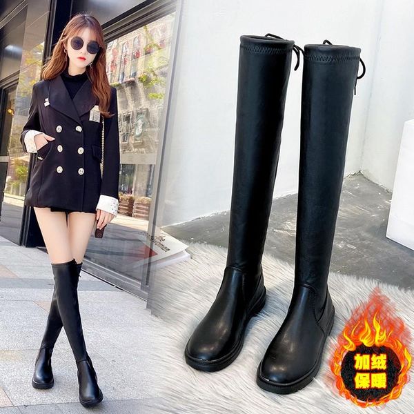 rimocy fashion british style knee-high boots women soft comfortable side zipper lace up shoes female slim warm woman boots, Black
rimocy fashion british style knee-high boots women soft comfortable side zipper lace up shoes female slim warm woman boots, Black