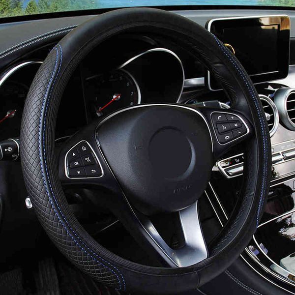 1pc universal anti-slip car steering wheel cover auto steering- wheel cover embossing leather universal pu microfiber y220422
1pc universal anti-slip car steering wheel cover auto steering- wheel cover embossing leather universal pu microfiber y220422