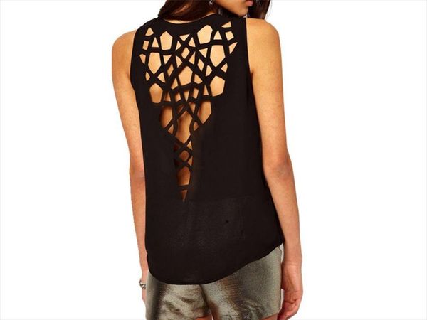 school girls summer wearing shirts fashion women casual tank ladies backless out back tanks top, White
school girls summer wearing shirts fashion women casual tank ladies backless out back tanks top, White