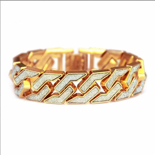 karopel fashion bling bling men hip hop bracelet gold curb cuban iced out chain rapper bracelet bbyywd, Black
karopel fashion bling bling men hip hop bracelet gold curb cuban iced out chain rapper bracelet bbyywd, Black