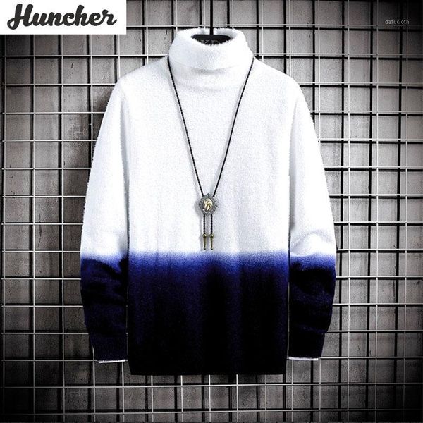 huncher men's turtleneck sweater men 2020 winter patchwork high collar jumper pullover sweaters oversized navy sweater men1, White;black
huncher men's turtleneck sweater men 2020 winter patchwork high collar jumper pullover sweaters oversized navy sweater men1, White;black