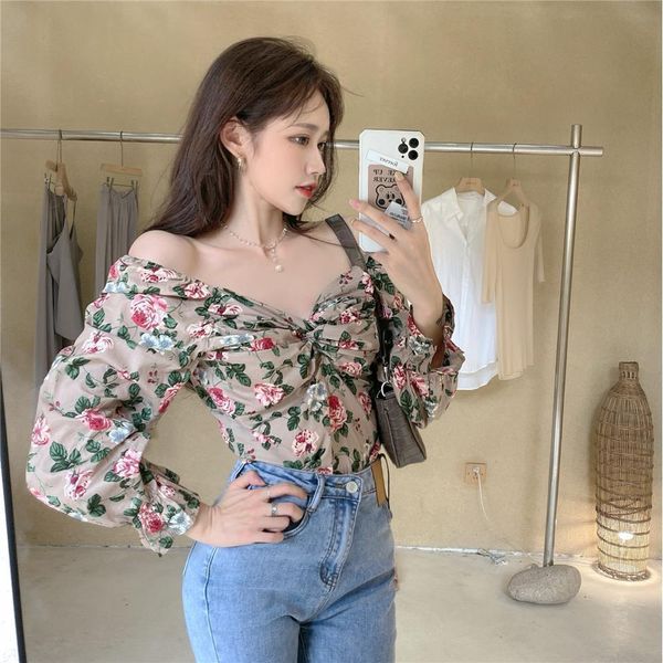 2021 new puff sleeve floral blouse women spring slash neck chiffon female 2021 new casual ladies party clothes wmgq, White
2021 new puff sleeve floral blouse women spring slash neck chiffon female 2021 new casual ladies party clothes wmgq, White