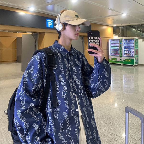 2021 new privathinker harajuku men casual long sleeve denim shirt woman graphic printed shirts oversize man clothing hip hop wjc4, White;black
2021 new privathinker harajuku men casual long sleeve denim shirt woman graphic printed shirts oversize man clothing hip hop wjc4, White;black
