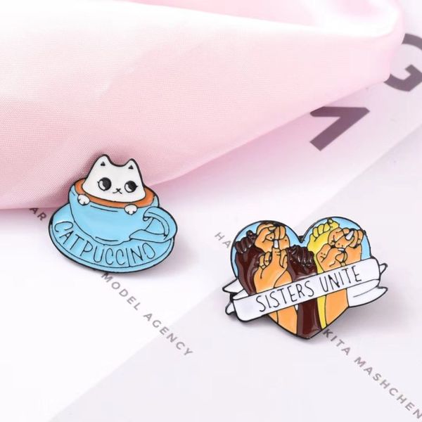 februaryfrost brand designer sisters unite badge feminist pin girl gang activist brooch black lives matter bff jewelry, Gray
februaryfrost brand designer sisters unite badge feminist pin girl gang activist brooch black lives matter bff jewelry, Gray