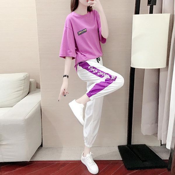 sports suit women fashion summer new loose kpop temperament casual clothes two-piece female outfits, Gray
sports suit women fashion summer new loose kpop temperament casual clothes two-piece female outfits, Gray