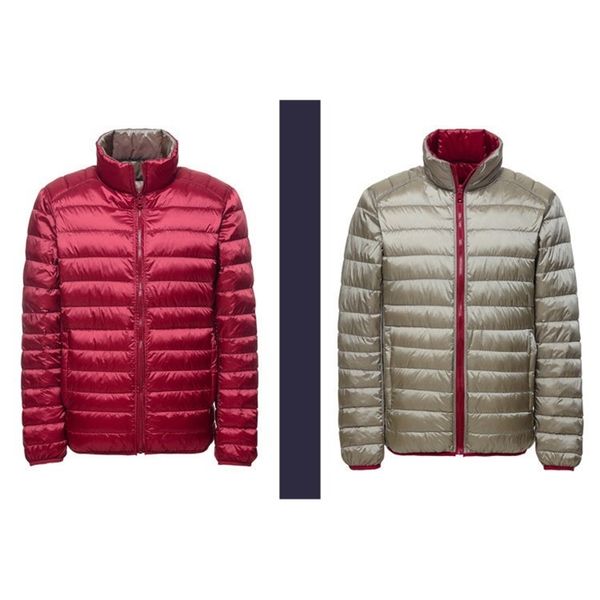 2021 new men's puffer ultra light down jacket men autumn winter double side feather reversible parka v0lc, Black
2021 new men's puffer ultra light down jacket men autumn winter double side feather reversible parka v0lc, Black