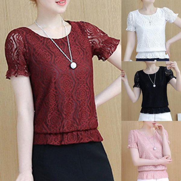 women's shirt summer casual shirts short sleeve o-neck womens and blouses solid blouse blusas mujer de moda 2021, White
women's shirt summer casual shirts short sleeve o-neck womens and blouses solid blouse blusas mujer de moda 2021, White