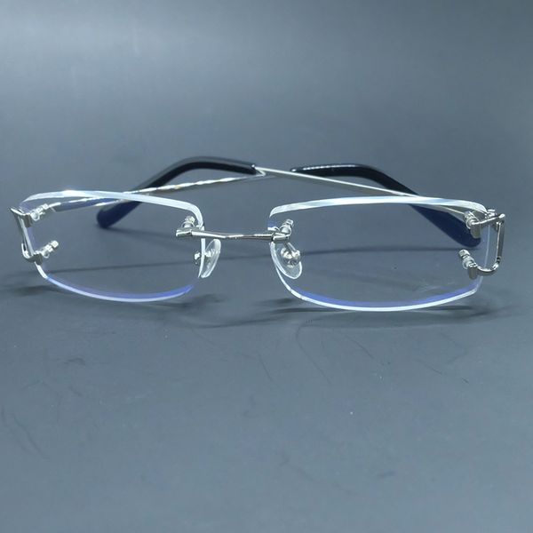 2021 new designer eyeglasses frame rimless men and women rectangle transparent clear eye glasses prescription eyewear 40gs, White;black
2021 new designer eyeglasses frame rimless men and women rectangle transparent clear eye glasses prescription eyewear 40gs, White;black
