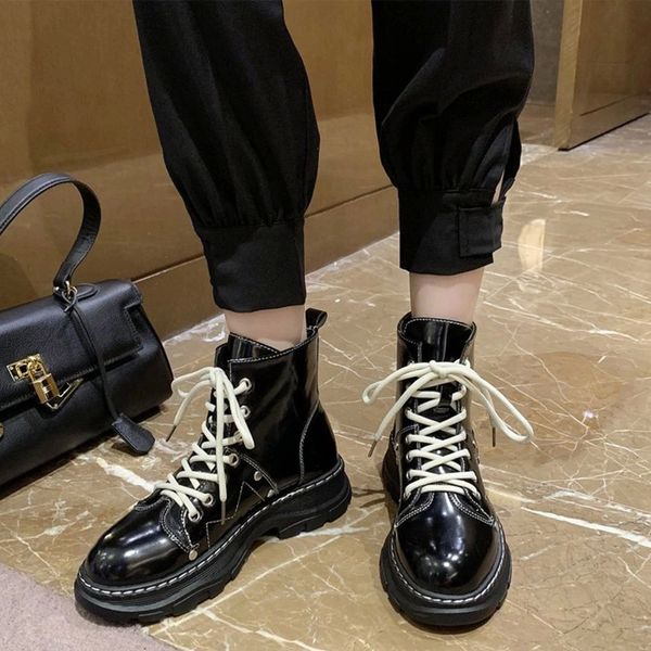 women combat boots ladies sewing pu leather woman motorcycle boot female non slip cool outdoor comfort shoes #2b86, Black
women combat boots ladies sewing pu leather woman motorcycle boot female non slip cool outdoor comfort shoes #2b86, Black