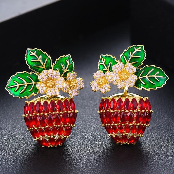 dangle & chandelier godki luxury noble sweet strawberry drop pendant earrings for women bridal wedding fine jewelry 2021 high quality, Silver
dangle & chandelier godki luxury noble sweet strawberry drop pendant earrings for women bridal wedding fine jewelry 2021 high quality, Silver