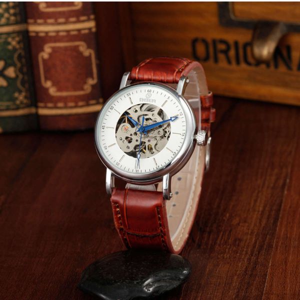 watch fully automatic mechanical watch mechanical leisure business men's black smart watch gz0015, Slivery;brown
watch fully automatic mechanical watch mechanical leisure business men's black smart watch gz0015, Slivery;brown