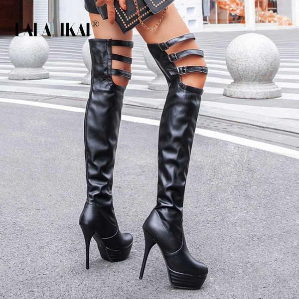 lala ikai over the knee long boots women winter boots platform high heels for women thick heel hollow high c10312-41, Black
lala ikai over the knee long boots women winter boots platform high heels for women thick heel hollow high c10312-41, Black