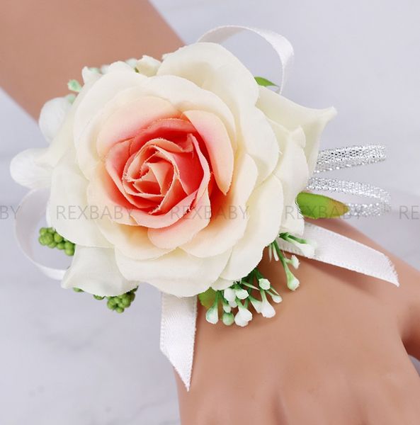 bridal wrist flower corsage bridesmaid sisters hand flowers wedding prom artificial silk flowers bracelet
bridal wrist flower corsage bridesmaid sisters hand flowers wedding prom artificial silk flowers bracelet