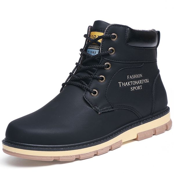 vancat super warm men's winter pu leather ankle boots men autumn waterproof snow boots leisure autumn boots mens shoes 201102, Black
vancat super warm men's winter pu leather ankle boots men autumn waterproof snow boots leisure autumn boots mens shoes 201102, Black