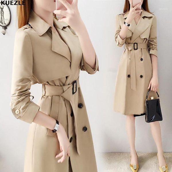 women's trench coats jackets autumn winter women coat korean windbreaker female overcoat double breasted ladies long chic woman 2021 2x, Tan;black
women's trench coats jackets autumn winter women coat korean windbreaker female overcoat double breasted ladies long chic woman 2021 2x, Tan;black
