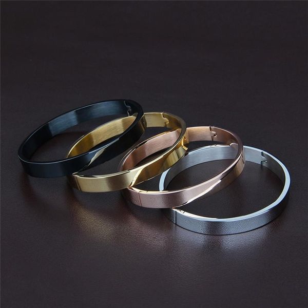 bangle sangsy 6mm/8mm width women/men bracelets & open cuff design stainless steel 4 colors for womens couple bracelet, Black
bangle sangsy 6mm/8mm width women/men bracelets & open cuff design stainless steel 4 colors for womens couple bracelet, Black