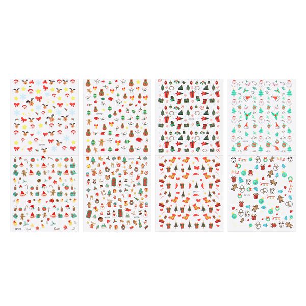 8 листов рождественский дизайн ногтей наклейки для женщин diy nail art наклейки переводные картинки снежинки снеговики санта nails аксессуар
8 листов рождественский дизайн ногтей наклейки для женщин diy nail art наклейки переводные картинки снежинки снеговики санта nails аксессуар