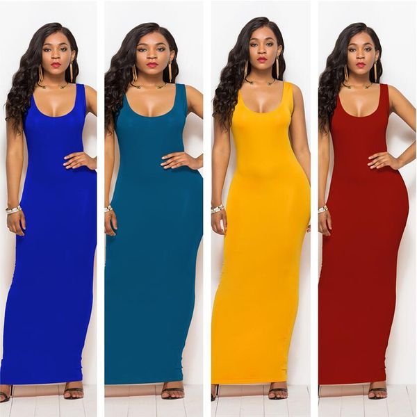 s-3xl high stretch tank robe spring summer 2020 casual women dress o-neck sleeveless maxi dress thin long dress vestidos, Black;gray
s-3xl high stretch tank robe spring summer 2020 casual women dress o-neck sleeveless maxi dress thin long dress vestidos, Black;gray