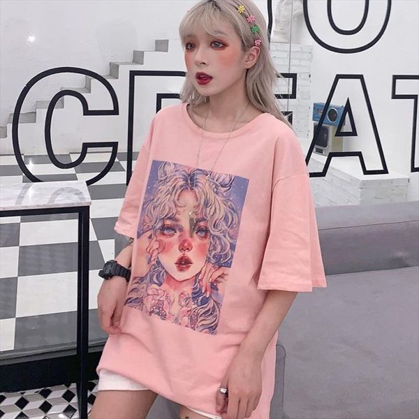 harajuku female t shirts cartoon print loose basic autumn short sleeve simple for women harajuku kawaii funny student tshirt, White
harajuku female t shirts cartoon print loose basic autumn short sleeve simple for women harajuku kawaii funny student tshirt, White