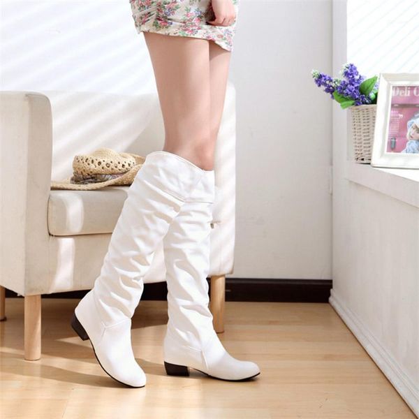 boots women's warm rubber winter knee tube flat heels riding femaler botas mujer1, Black
boots women's warm rubber winter knee tube flat heels riding femaler botas mujer1, Black