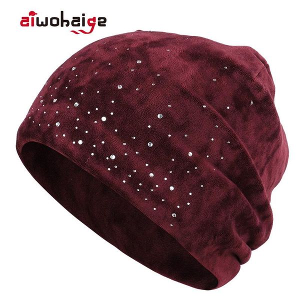 beanie/skull caps 2021 ladies fashion shiny rhinestone beanie autumn winter woman velvet fabric casual hat female soft cap slouchy bonnet sk, Blue;gray
beanie/skull caps 2021 ladies fashion shiny rhinestone beanie autumn winter woman velvet fabric casual hat female soft cap slouchy bonnet sk, Blue;gray
