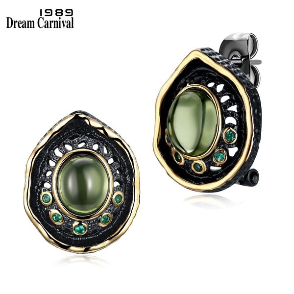 dreamcarnival 1989 transparent green bead stud earrings for women black gold color vintage gothic green zirconia pendientes 210202, Golden;silver
dreamcarnival 1989 transparent green bead stud earrings for women black gold color vintage gothic green zirconia pendientes 210202, Golden;silver