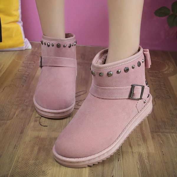 doratasia 2020 new female winter snow boots fur round toe buckle rivet slip on flat with boots women 2020 warm plush shoes woman, Black
doratasia 2020 new female winter snow boots fur round toe buckle rivet slip on flat with boots women 2020 warm plush shoes woman, Black