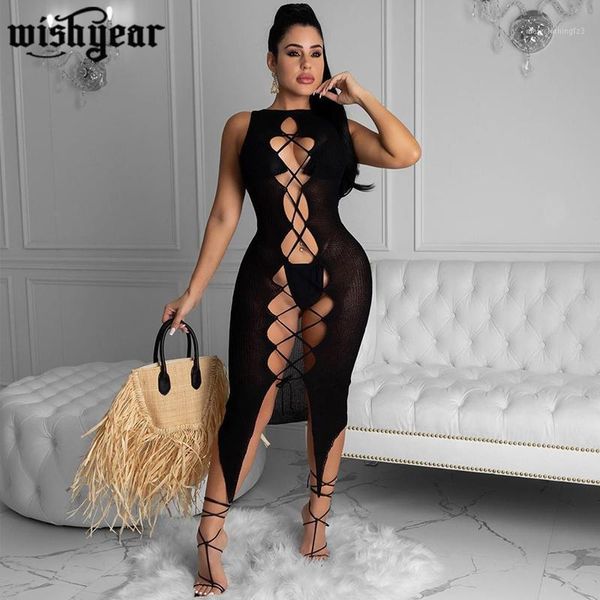 casual dresses sweater dress women lace-up hollow out vestido o neck sleeveless irregular black bandage club skinny maxi1, Black;gray
casual dresses sweater dress women lace-up hollow out vestido o neck sleeveless irregular black bandage club skinny maxi1, Black;gray