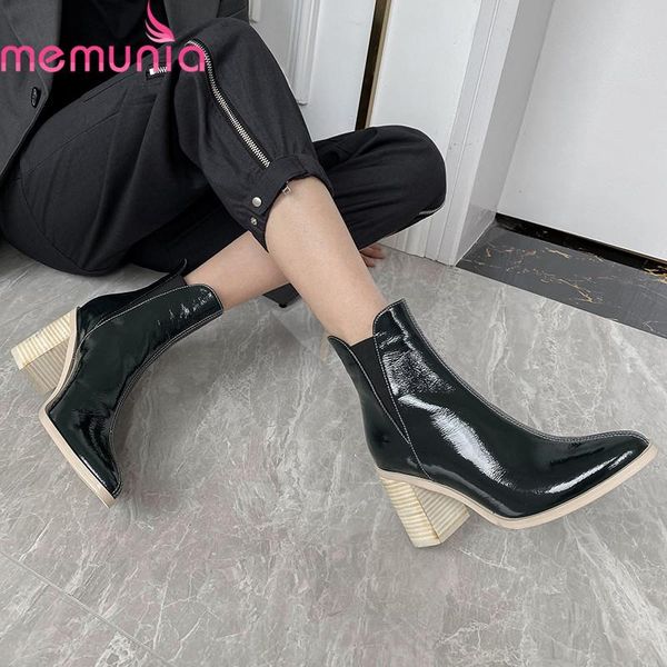 boots memunia 2021 genuine leather women fashion high heels round toe ladies shoes autumn winter ankle, Black
boots memunia 2021 genuine leather women fashion high heels round toe ladies shoes autumn winter ankle, Black