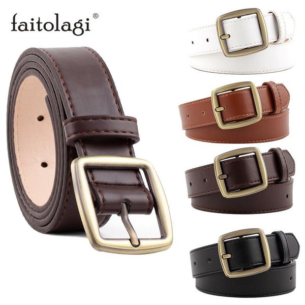 designer leather strap belt for women black white ladies dress waist belt with metal buckle wild female jeans pants waistband, Black;brown
designer leather strap belt for women black white ladies dress waist belt with metal buckle wild female jeans pants waistband, Black;brown