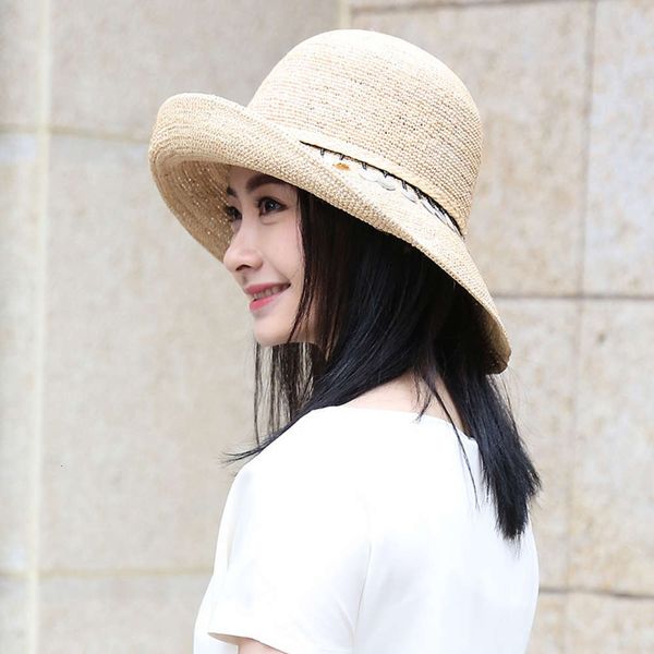 high linglong clothing summer end women's straw hat big eaves fine crochet lafite grass knitted outdoor sunshade and sunscreen hat, Blue;gray
high linglong clothing summer end women's straw hat big eaves fine crochet lafite grass knitted outdoor sunshade and sunscreen hat, Blue;gray