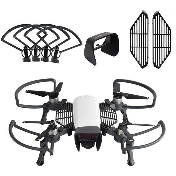for dji spark drone accessories kits,propeller guards foldable landing gear, lens hood sun shade, finger guard board (3 pack)1
for dji spark drone accessories kits,propeller guards foldable landing gear, lens hood sun shade, finger guard board (3 pack)1