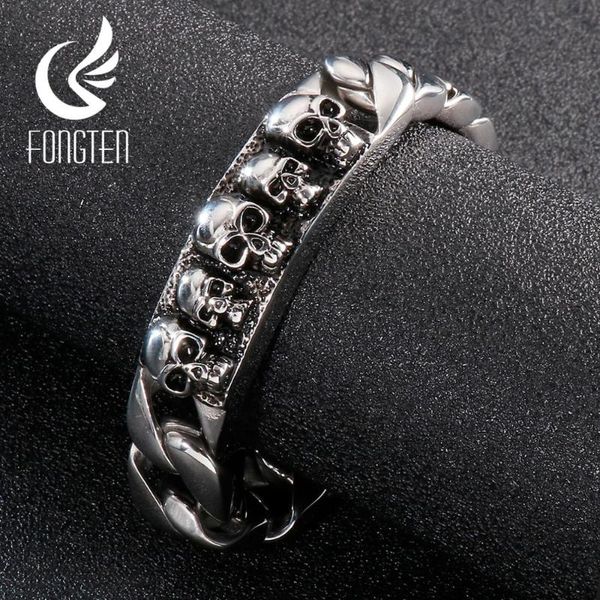 charm bracelets fongten bracelet bangle gothic biker men stainless steel curb cuban link chain fashion jewelry, Golden;silver
charm bracelets fongten bracelet bangle gothic biker men stainless steel curb cuban link chain fashion jewelry, Golden;silver